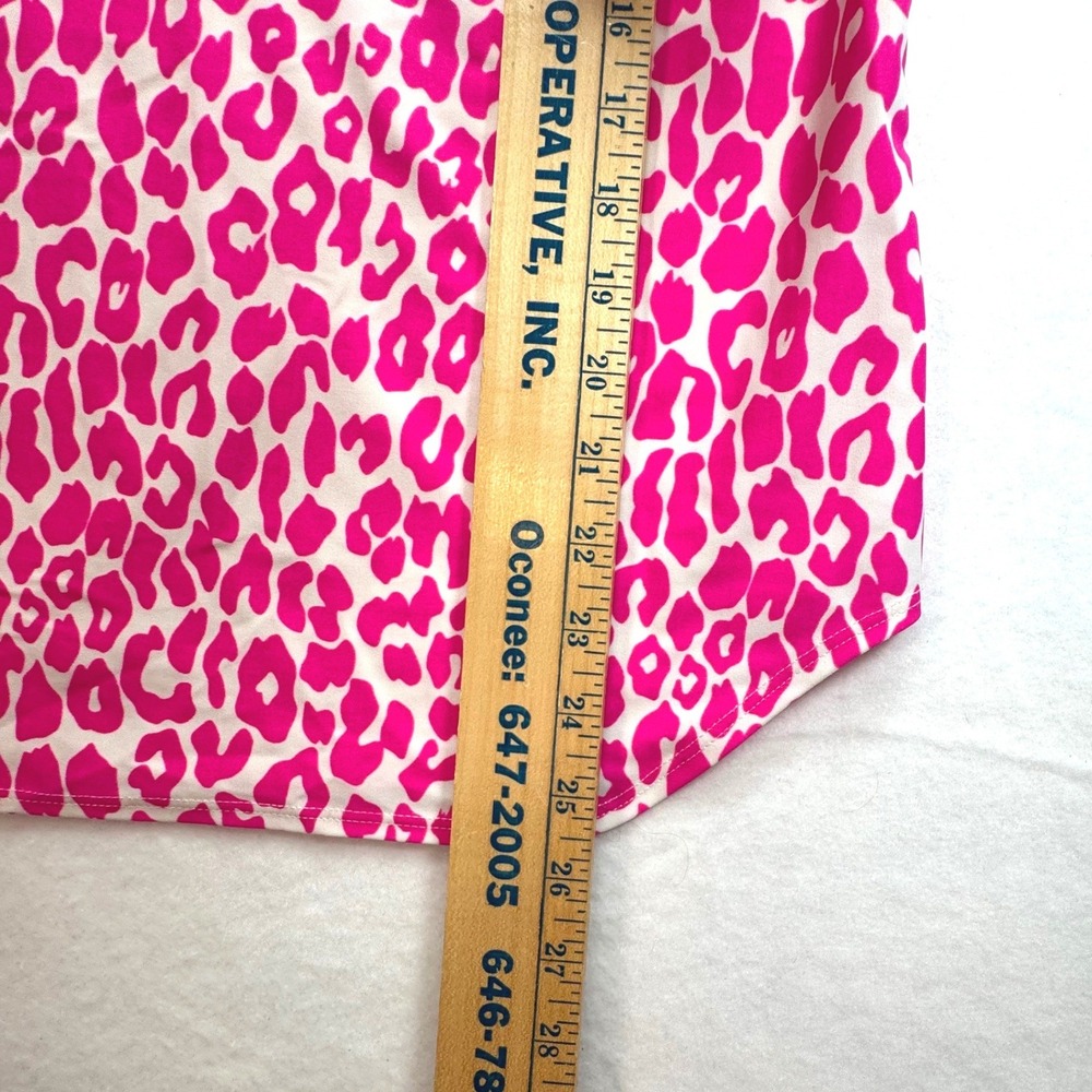 Jude Connally Ali Top Morgan Skort Set Pink White Leopard Animal Print Womens L - Picture 6 of 12